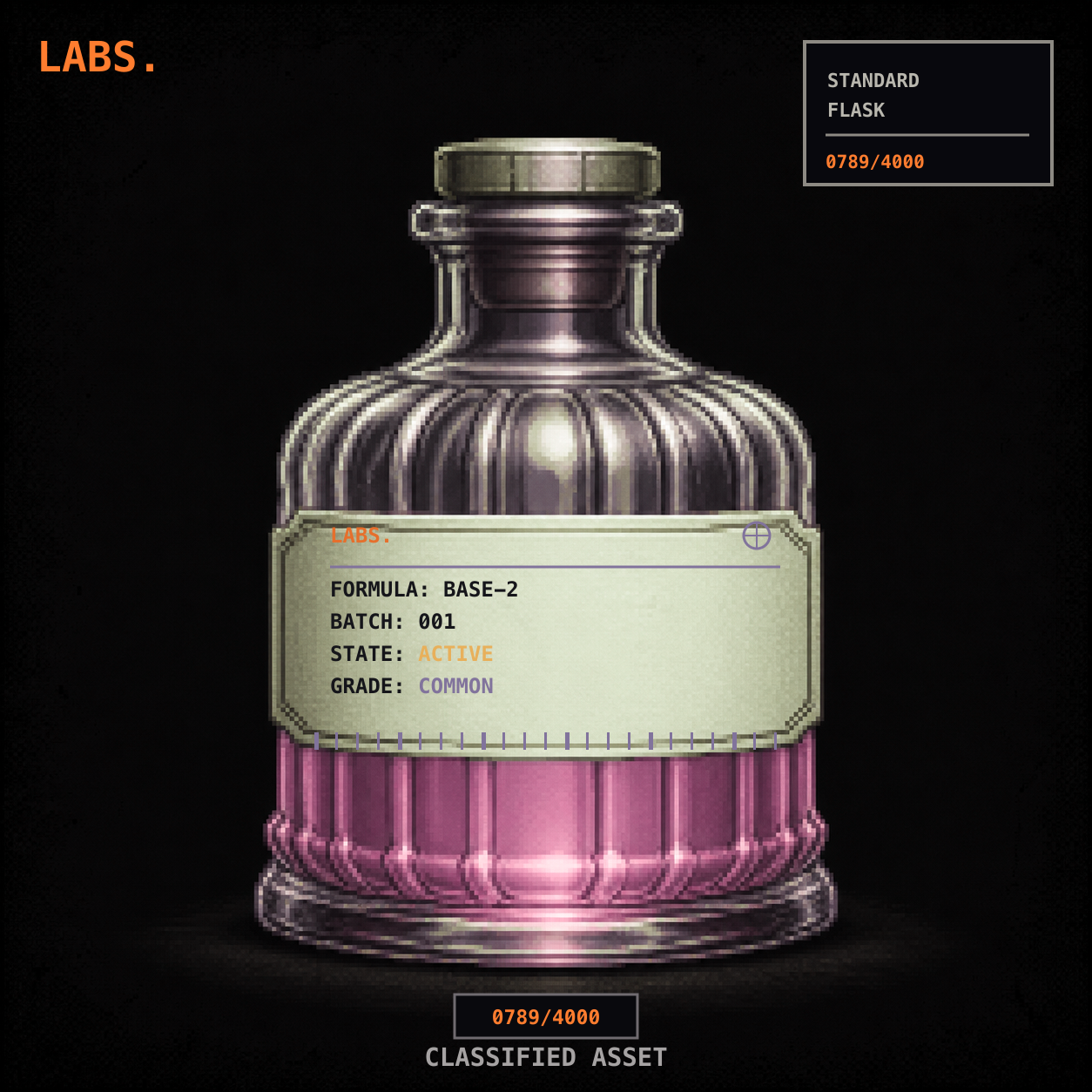 COMMON LABS flask specimen